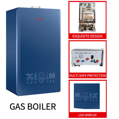 стена газа 20kw 40kw установила ванну жары двойное Funtion боилера газа Lpg раковины боилеров голубую